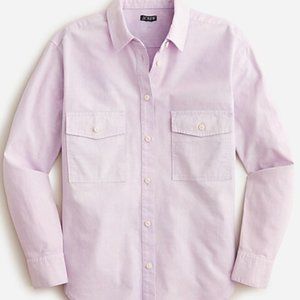 Garmet-dyed Chambery Shirt in Cloud Purple